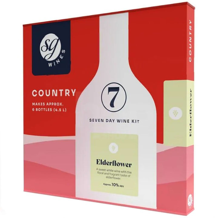 SG Wines Country Elderflower 6 Bottle Wine Kit