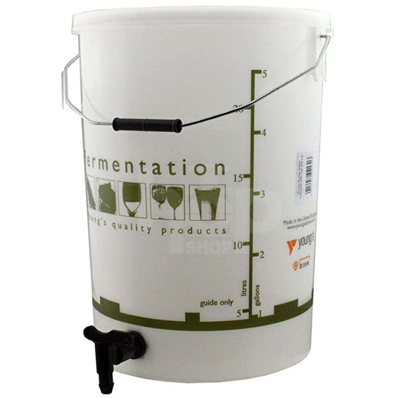 Young's 25L Fermentation Bucket with Solid Lid & Tap