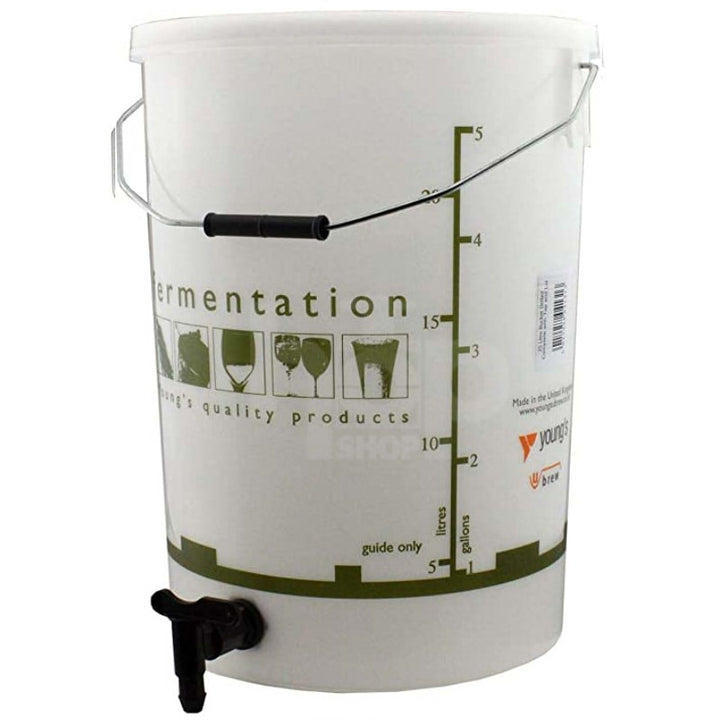 Young's 25L Fermentation Bucket with Solid Lid & Tap