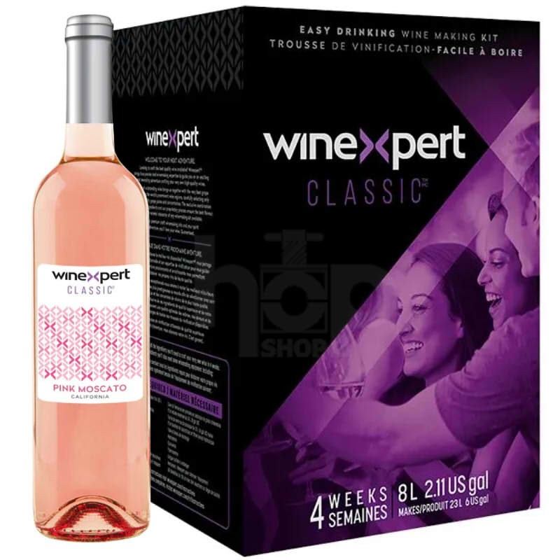 Winexpert Classic Pink Moscato, California – 30 Bottle Wine Kit