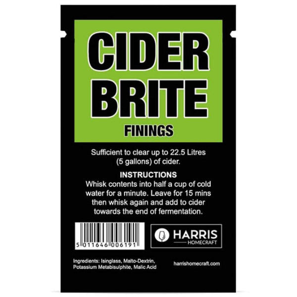 Harris Cider Brite Finings — Single Dose