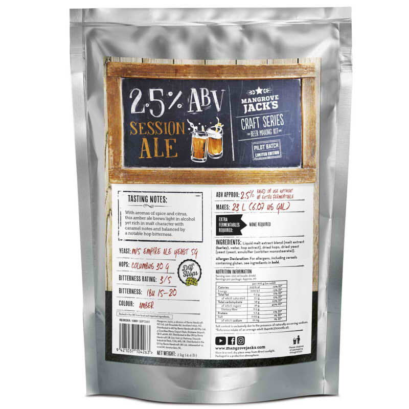 Mangrove Jack's Craft Series Session Ale Beer Kit