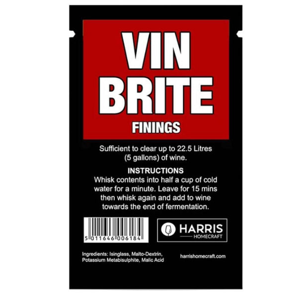 Harris Vin Brite Finings — Single Dose