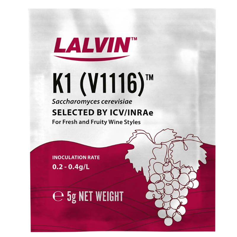 Lalvin K1-V1116 - Universal Wine Yeast - 5g
