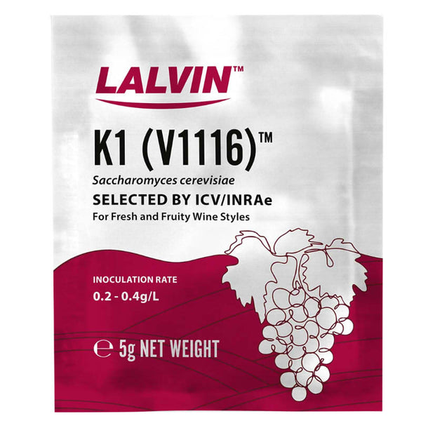 Lalvin K1-V1116 - Universal Wine Yeast - 5g