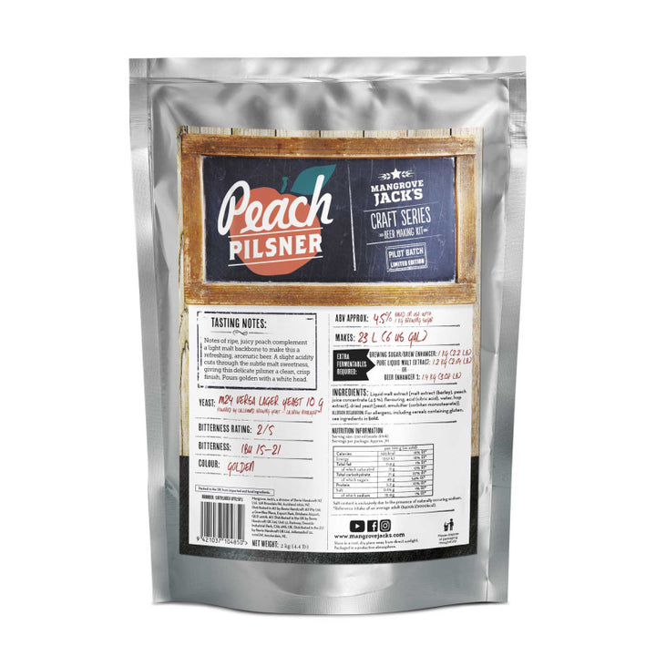 Mangrove Jack's Peach Pilsner Beer Kit