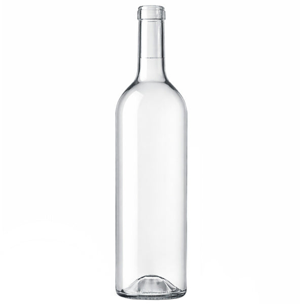 750ml Clear Glass Wine Bottles - 15 Pack