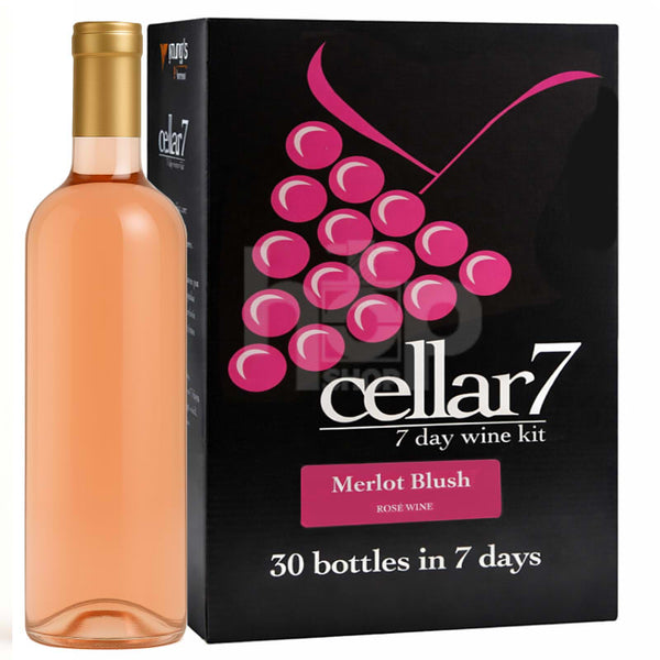 Cellar 7 Merlot Blush 30 Bottle Wine Kit