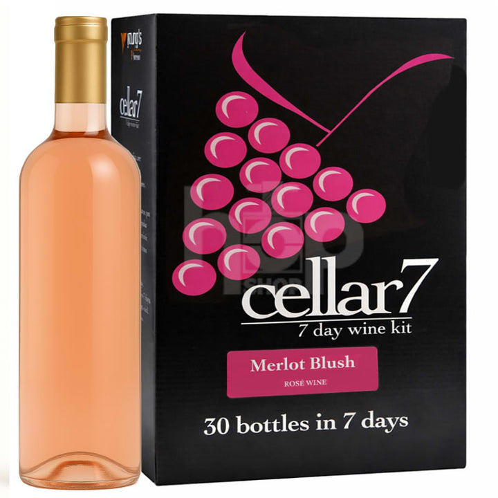 Cellar 7 Merlot Blush 30 Bottle Wine Kit