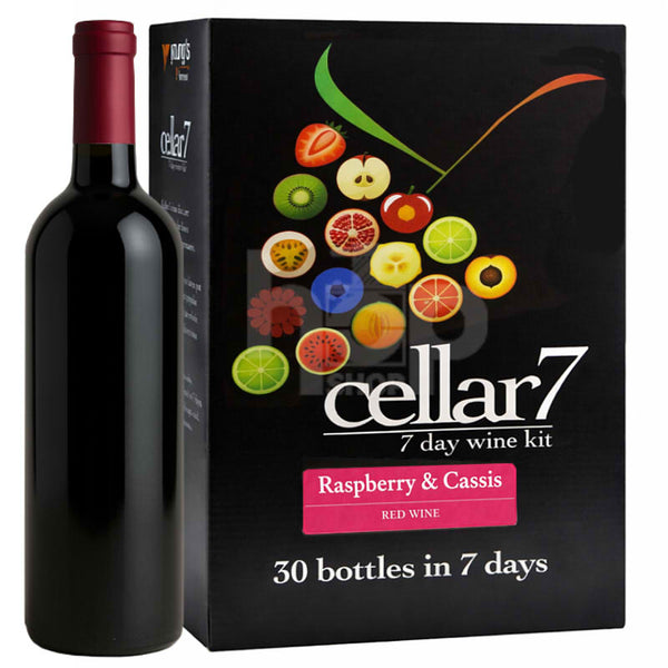 Cellar 7 Raspberry and Cassis 30 Bottle Wine Kit