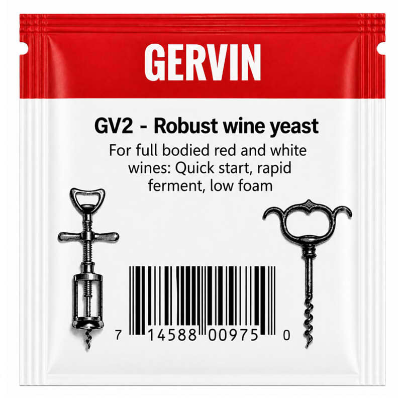 Gervin GV2 - Robust Wine Yeast (Berries, Sloes, Currants)