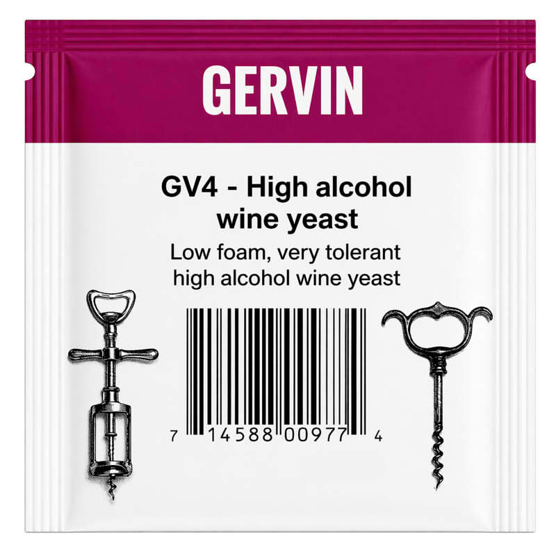Gervin GV4 - High Alcohol Wine Yeast (Dessert, Port)