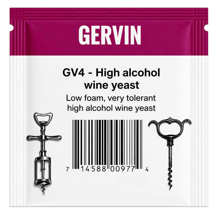 Gervin GV4 - High Alcohol Wine Yeast (Dessert, Port)