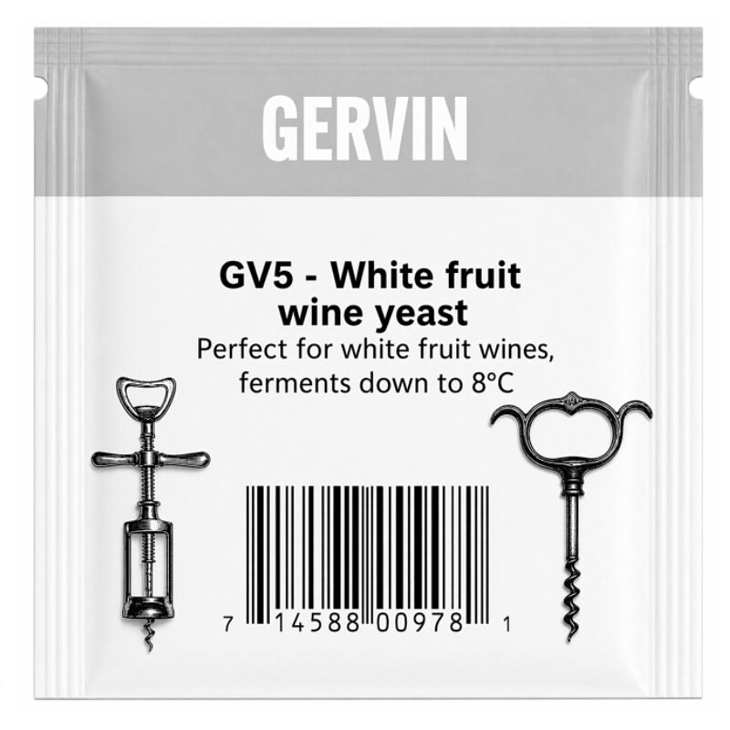 Gervin GV5 - White Fruit Wine Yeast (Apricot, Peach, Strawberry)