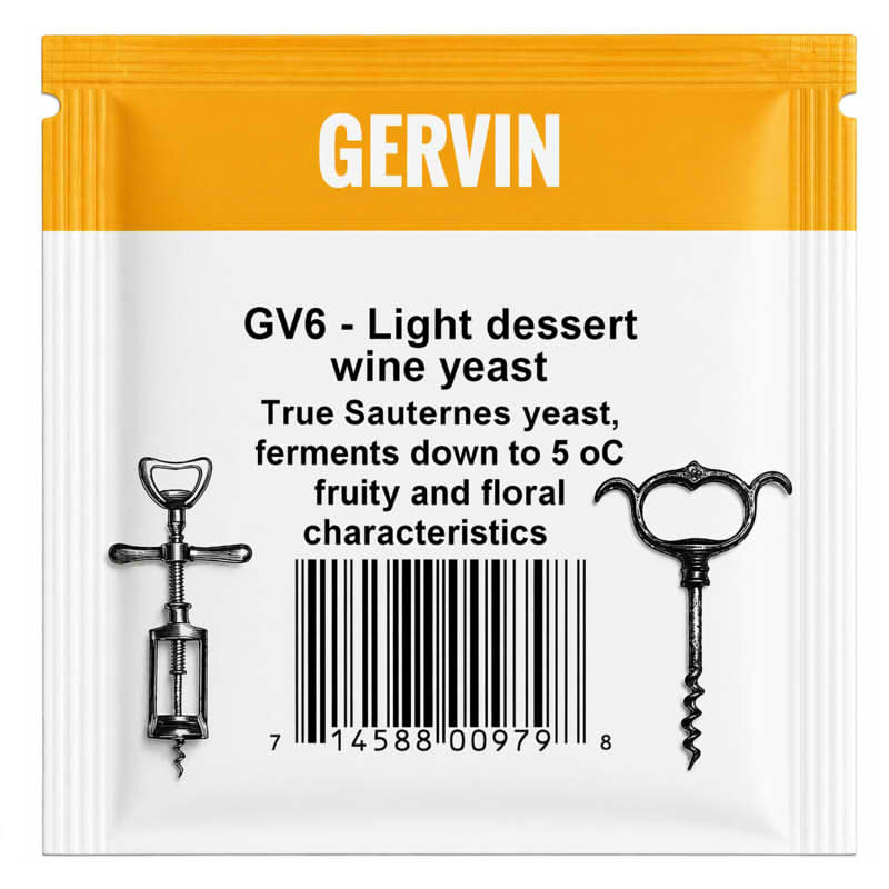 Gervin GV6 - Light Dessert Wine Yeast
