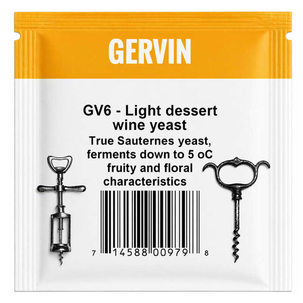 Gervin GV6 - Light Dessert Wine Yeast