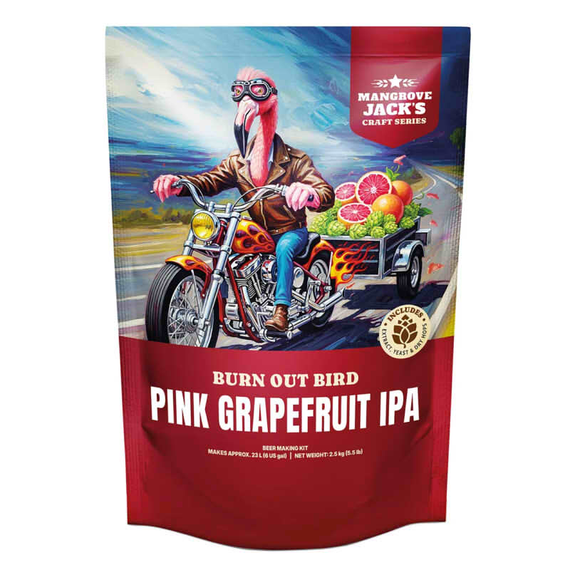 Mangrove Jack's Craft Series Pink Grapefruit IPA Beer Kit – Burn Out Bird