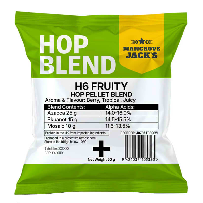 Mangrove Jack's H6 Fruity Hops 50g