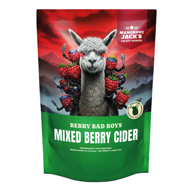 Mangrove Jack's Craft Series Mixed Berry Cider Kit – Berry Bad Boys