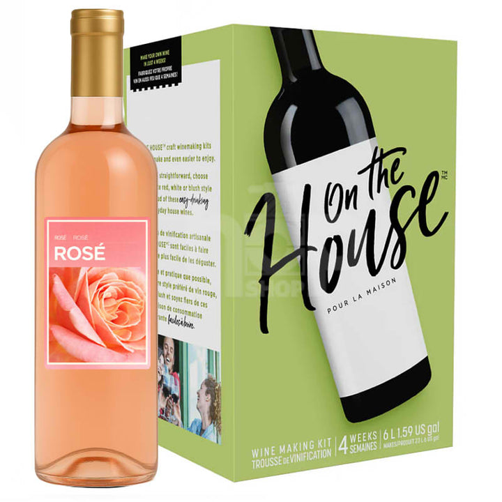 On The House Blush 30 Bottle Wine Kit