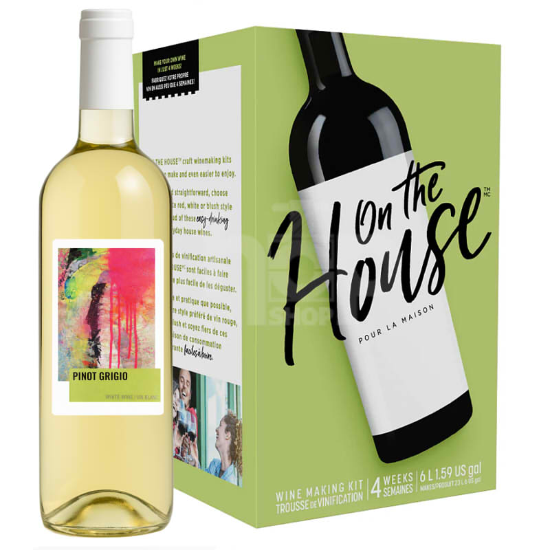 On The House Pinot Grigio 30 Bottle Wine Kit