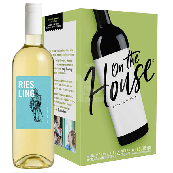On The House Riesling 30 Bottle Wine Kit