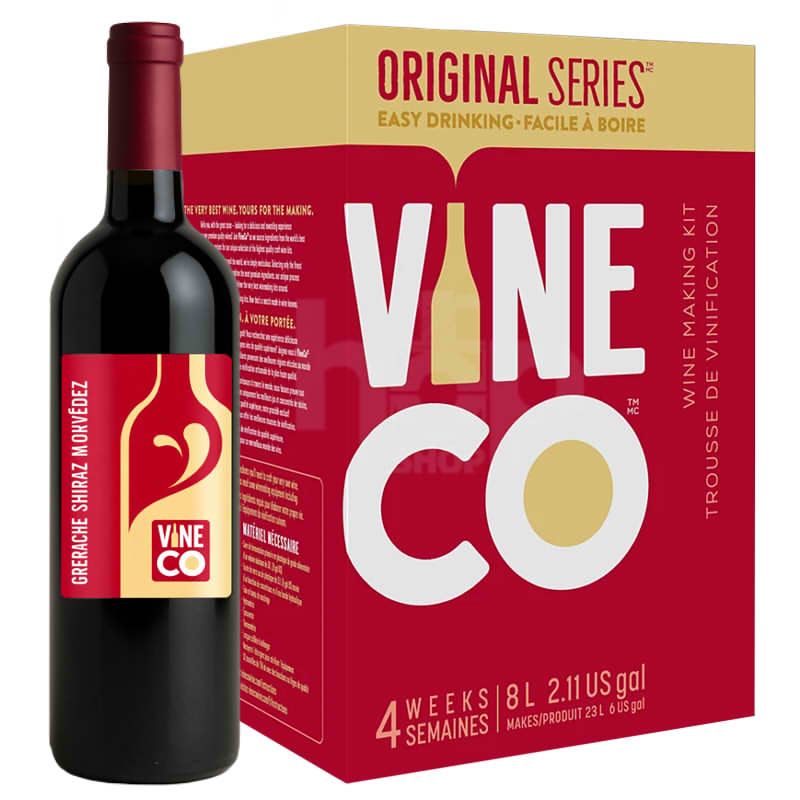 VineCo Original Series Grenache Shiraz Mourvèdre 30 Bottle Wine Kit