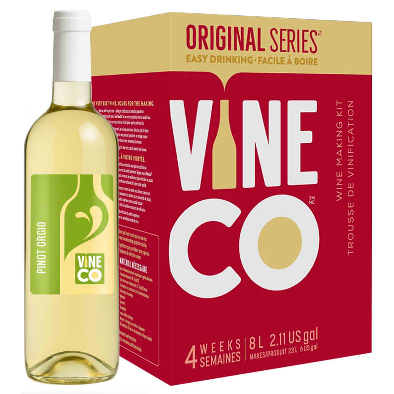 VineCo Original Series Pinot Grigio 30 Bottle Wine Kit