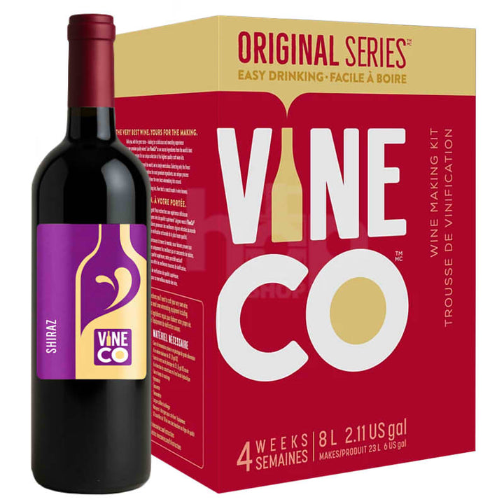 VineCo Original Series Shiraz 30 Bottle Wine Kit