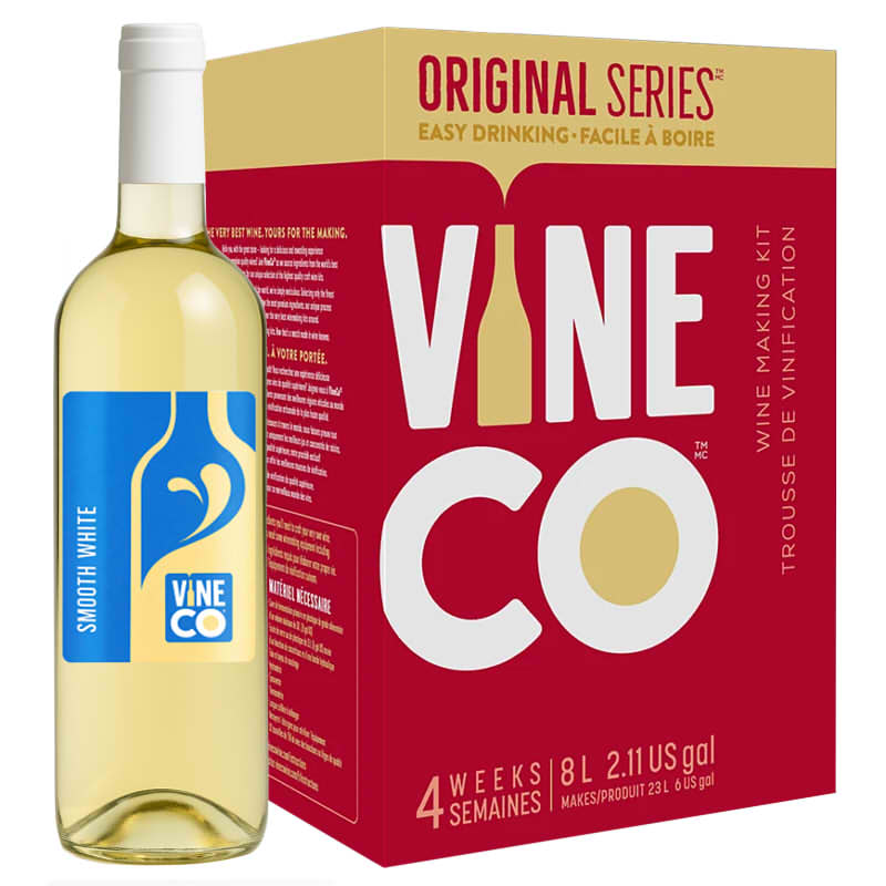VineCo Original Series Smooth White 30 Bottle Wine Kit