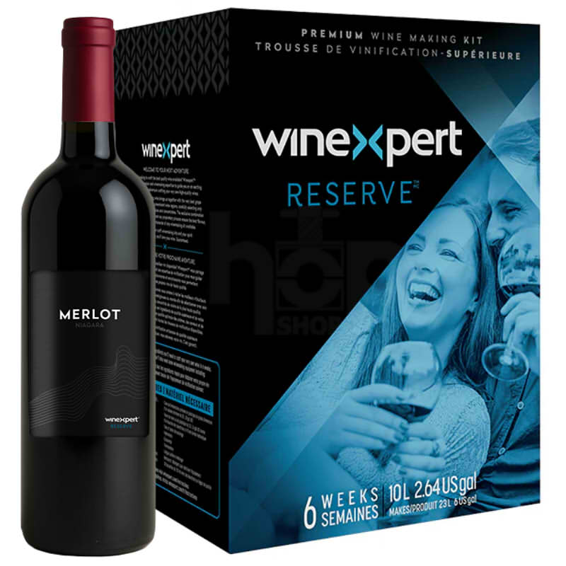WineXpert Reserve Niagara Merlot – 30 Bottle Wine Kit