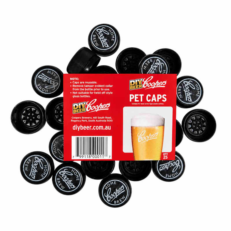 Spare caps for Coopers Pet Bottles - 24 Pack