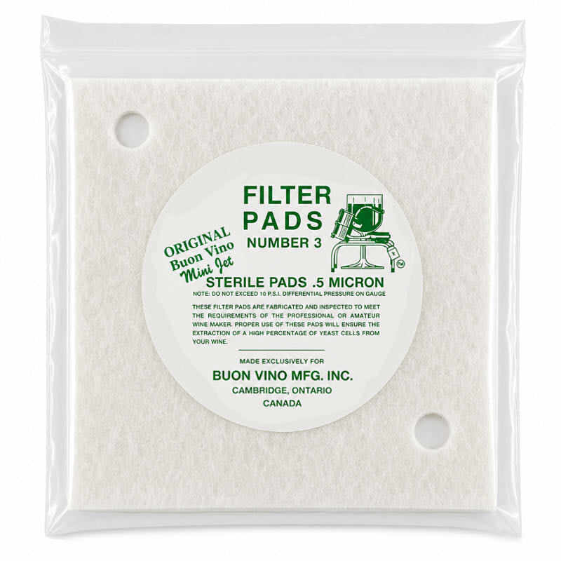 Buon Vino Mini Jet Filter Pads - Sterile