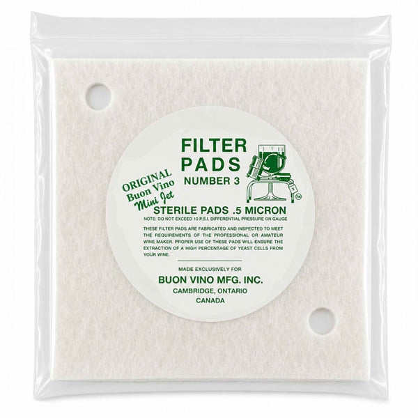 Buon Vino Mini Jet Filter Pads - Sterile
